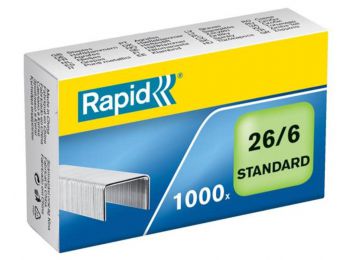 Tűzőkapocs, 26/6, horganyzott, RAPID Standard (E24861300)