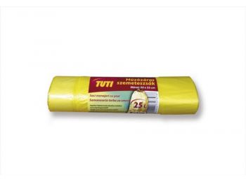 Szemeteszsák, zárószalagos, 25 l, 20 db, Tuti (KHT198)