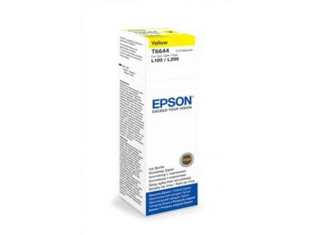 T66444A10 Tinta, L100, 200mfp nyomtatókhoz, EPSON, sárga, 