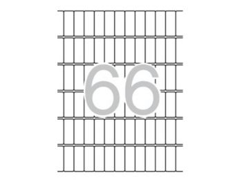 Etikett, 12x30 mm, kerekített sarkú, A5 hordozón, APLI, 9