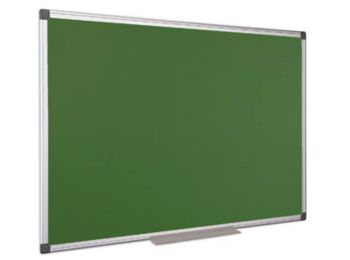 Krétás tábla, zöld felület, nem mágneses, 60x90 cm, alumínium keret (VVK02)