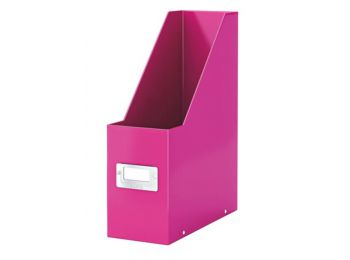 Iratpapucs, PP/karton, 95 mm, LEITZ Click&Store, rózsaszín