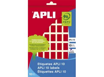 Etikett, 12x18 mm, kézzel írható, színes, kerekített sa