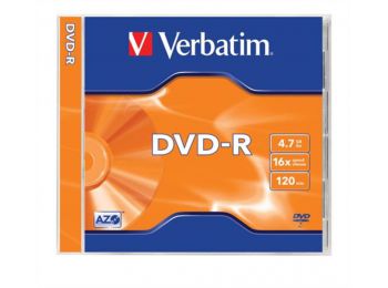 DVD-R lemez, AZO, 4,7GB, 16x, normál tok, VERBATIM (DVDV-16