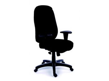 Főnöki szék, szinkronmechanikával, fekete gyöngyszövet-borítás, fekete lábkereszt, MAYAH Chief (BBSZVV19)