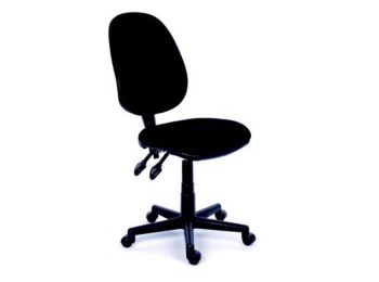 Irodai szék, fekete szövetborítás, fekete lábkereszt, M