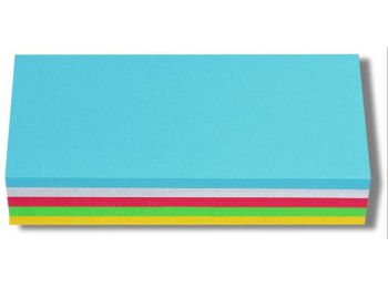 Moderációs kártya, téglalap , 9,5x20 cm, 250 lap, NOBO (
