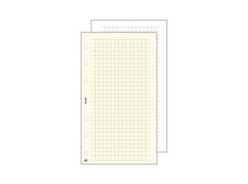 Kalendárium betét, jegyzetlap, S, kockás, SATURNUS, fehé