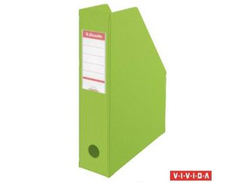 Iratpapucs, PVC/karton, 70 mm, összehajtható, ESSELTE, Vivida zöld (E56006)