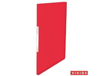 Bemutatómappa, 20 zsebes, A4, ESSELTE Vivida, piros (E62399