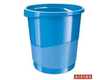Papírkosár, 14 liter, ESSELTE Europost, Vivida kék (E623948)