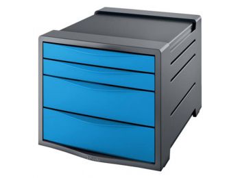 Irattároló, műanyag, 4 fiókos, ESSELTE Europost, Vivida 