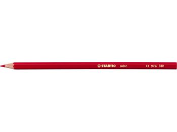 Színes ceruza, hatszögletű, STABILO Color piros (TST97931