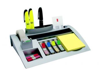 Asztali rendező, ragasztószalag adagolóval, 3M POSTIT C50