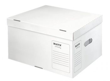 Archiválókonténer, L méret, LEITZ Infinity, fehér (E610
