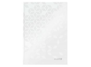 Beíró, A5, vonalas, 80 lap, keményfedeles, LEITZ Wow, feh