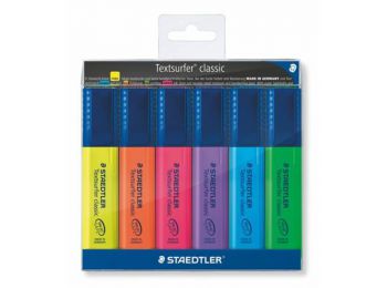 Szövegkiemelő készlet, 1-5 mm, STAEDTLER Textsurfer Classic, 6 különböző szín (TS364WP6)