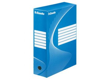 Archiválódoboz, A4, 100 mm, karton, ESSELTE Boxycolor, kék (E128421)