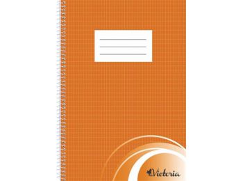 Spirálfüzet, A4, francia kockás, 70 lap, VICTORIA (ISVFS7