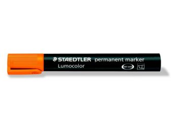 Alkoholos marker, 2-5 mm, vágott, STAEDTLER Lumocolor 350, narancssárga (TS3504)