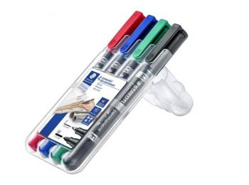 Alkoholos marker készlet, F/M, 0,6/1,5 mm, kúpos, kétvég