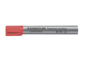 Flipchart marker, 2 mm, kúpos, STAEDTLER Lumocolor 356, piros (TS3562)