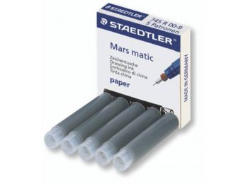 Csőtoll patron, STAEDTLER Mars Matic, fekete (TS745R009)