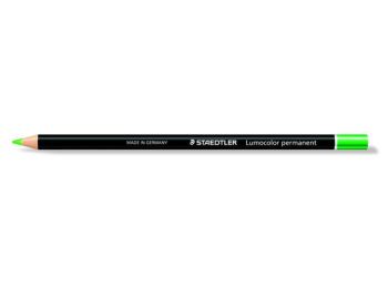 Színes ceruza, henger alakú, mindenre író, vízálló (glasochrom) STAEDTLER Lumocolor, zöld (TS108205)