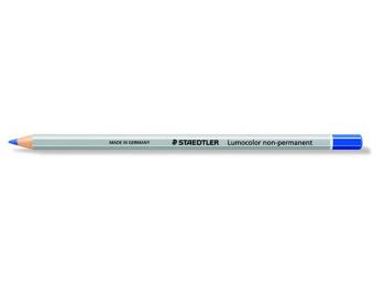 Színes ceruza, hatszögletű, mindenre író, lemosható, (omnichrom) STAEDTLER Lumocolor, kék (TS1083)