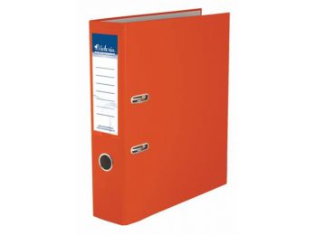 Iratrendező, 75 mm, A4, PP/karton, VICTORIA, Basic, narancs