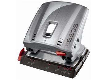 Lyukasztó, kétlyukú, 35 lap, fém, MAPED Advanced, szürk