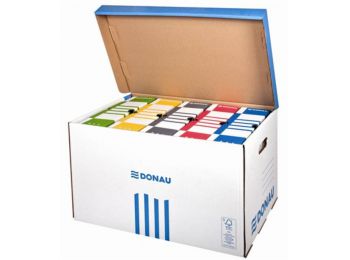 Archiválókonténer, felfelé nyíló, DONAU, kék (D76653K