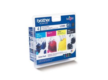LC980BCMY Tintapatron multipack DCP 145C, BROTHER, b+c+m+y, 