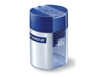 Hegyező, egylyukú, tartályos, STAEDTLER, kék (TS511001)