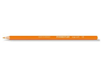 Színes ceruza, háromszögletű, STAEDTLER Ergo Soft, narancssárga (TS1574)