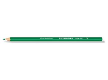 Színes ceruza, háromszögletű, STAEDTLER Ergo Soft, zöld