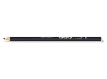 Színes ceruza, háromszögletű, STAEDTLER Ergo Soft, fekete (TS1579)