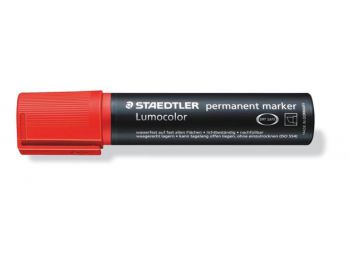 Alkoholos marker, 2-12 mm, vágott, STAEDTLER Lumocolor 388, piros (TS3882)