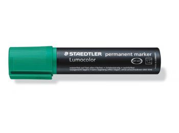 Alkoholos marker, 2-12 mm, vágott, STAEDTLER Lumocolor 388, zöld (TS3885)