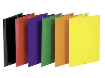 Gumis mappa, karton, A4, DONAU Standard, piros (DFEP041G)