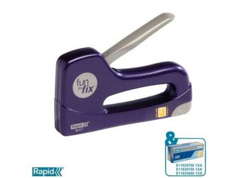 Tűzőpisztoly, hobbi, 13/4-8, RAPID Fun To Fix M10Y, kék (