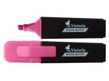 Szövegkiemelő, 1-5 mm, VICTORIA, Color 100, rózsaszín (TVI14021R)