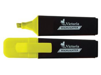 Szövegkiemelő, 1-5 mm, VICTORIA Color 100, sárga (TVI14021S)