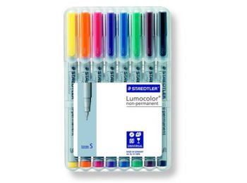Alkoholmentes marker készlet, OHP, 0,4 mm, STAEDTLER Lumoco