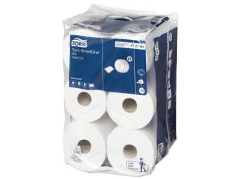 Toalettpapír, T9 rendszer, 2 rétegű, 14,9 cm átmérő, TORK  SmartOne® Mini, fehér (KHH394)