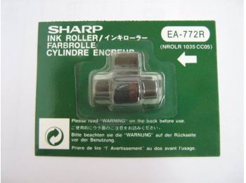 Festékhenger számológépekhez, SHARP, piros - fekete (SHE