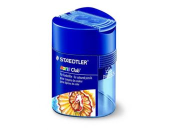 Hegyező, kétlyukú, tartályos, STAEDTLER Noris Club, kék
