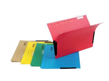 Függőmappa, oldalvédelemmel, karton, A4, DONAU, piros (D7