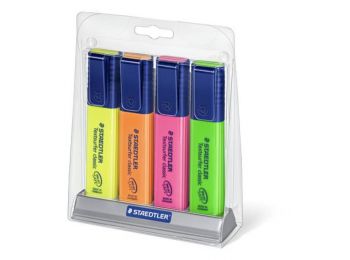 Szövegkiemelő készlet, 1-5 mm, asztali, STAEDTLER, 4 kül