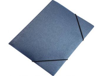 Gumis mappa, 15 mm, PP, A4, PANTA PLAST Simple, metál kék (INP4105703)